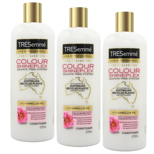 3x Tresemme Colour Shineplex Colour Protect with Camellia Oil Conditioner 675ml