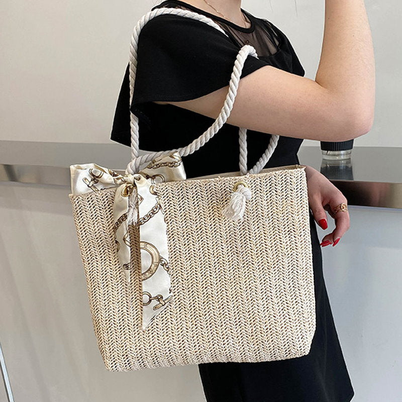 Rosy Lane Perfect Day Bag - Shoulder Bag with Bow - White