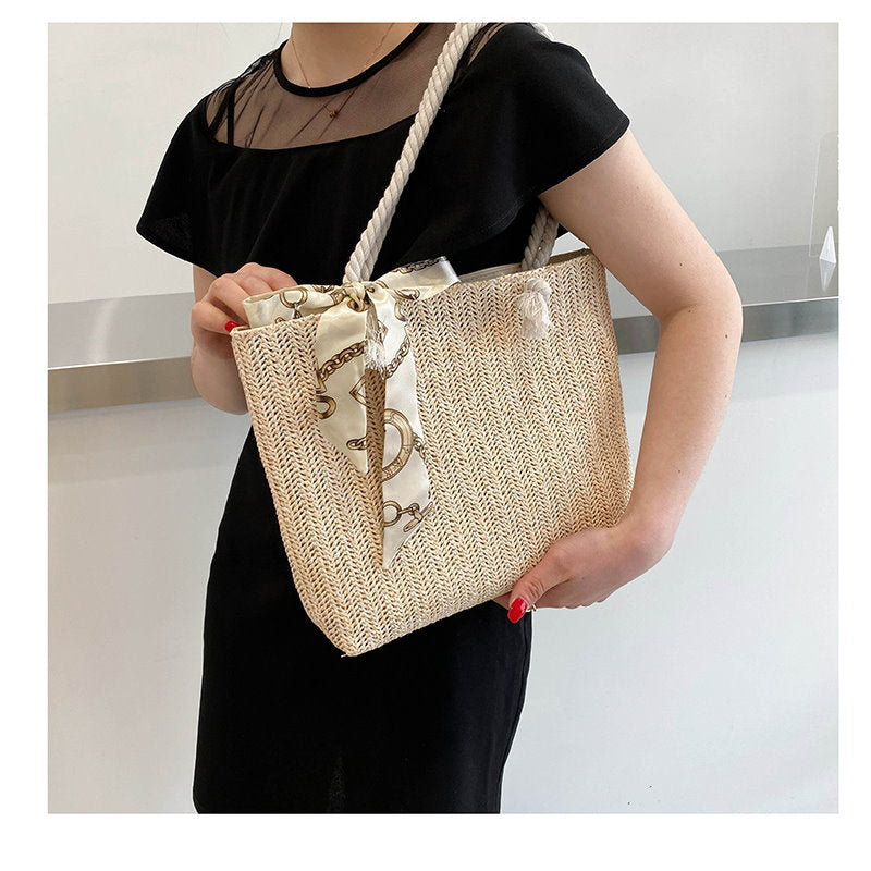 Rosy Lane Perfect Day Bag - Shoulder Bag with Bow - White