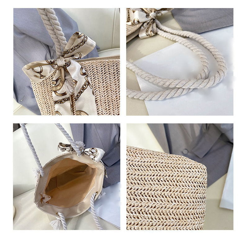 Rosy Lane Perfect Day Bag - Shoulder Bag with Bow - White
