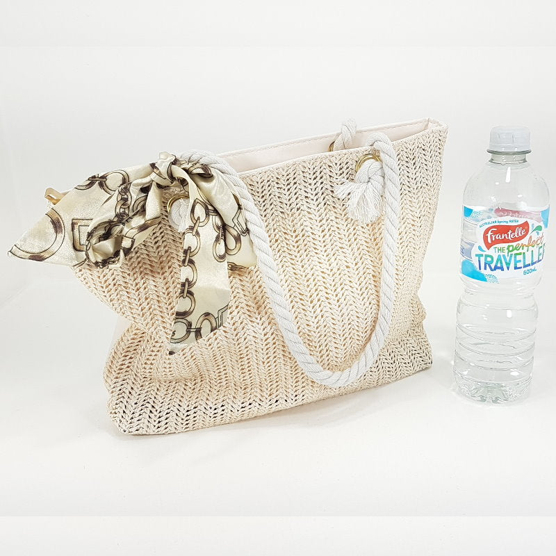 Rosy Lane Perfect Wemen's Day Bag - Shoulder Bag with Bow White - Makeup Warehouse Australia