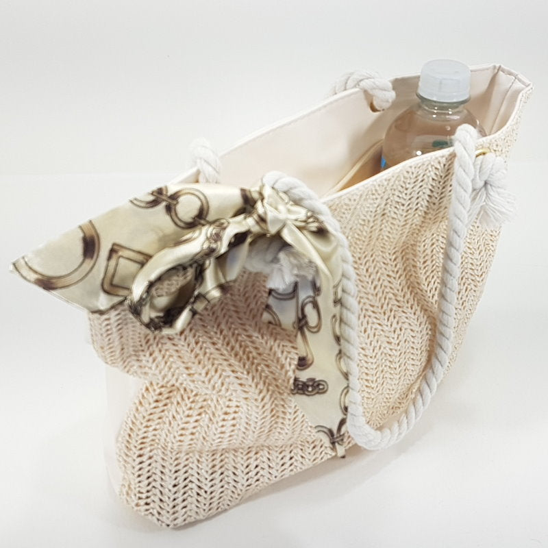 Rosy Lane Perfect Day Bag - Shoulder Bag with Bow - White