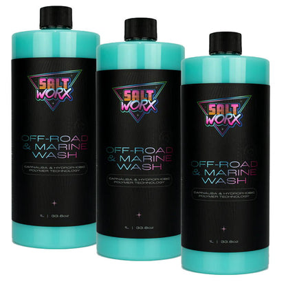 3pk Saltworx Off-Road & Marine Wash 1 Lt