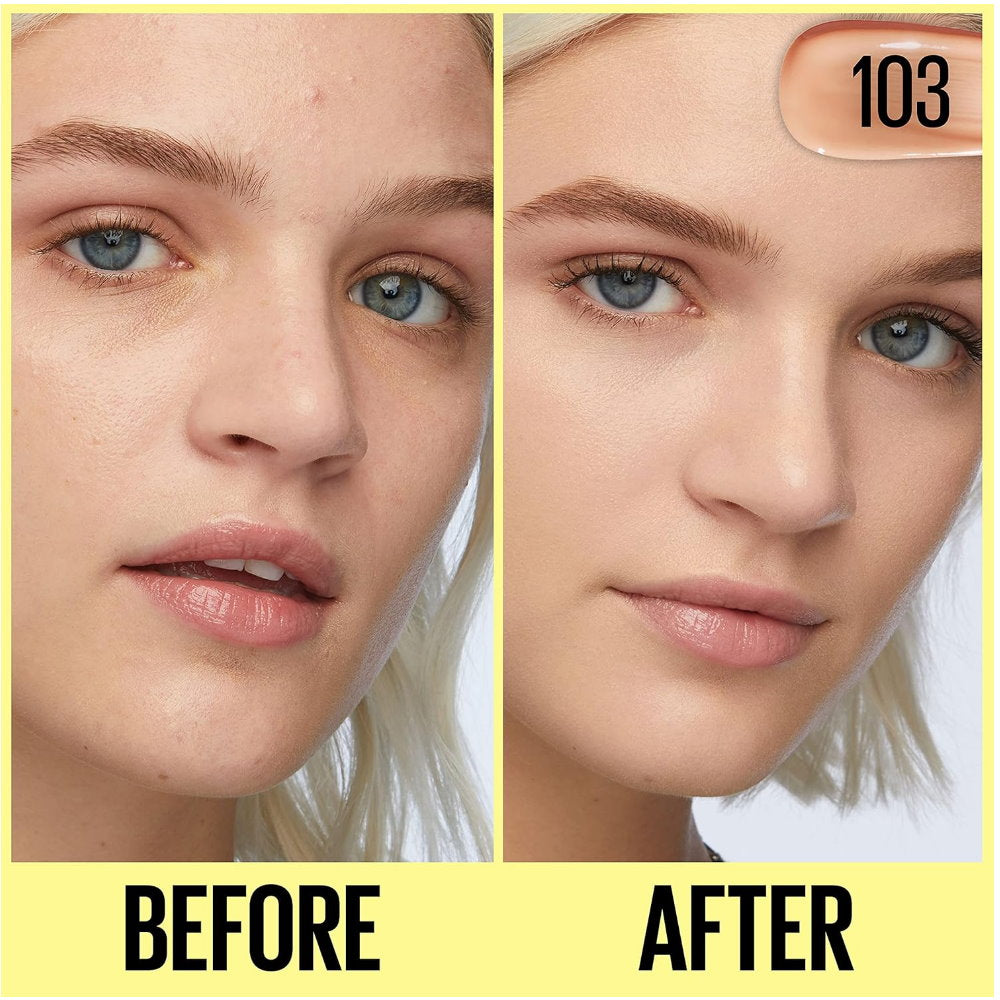 2x Maybelline Fit Me Tinted Moisturizer - 103 with Aloe