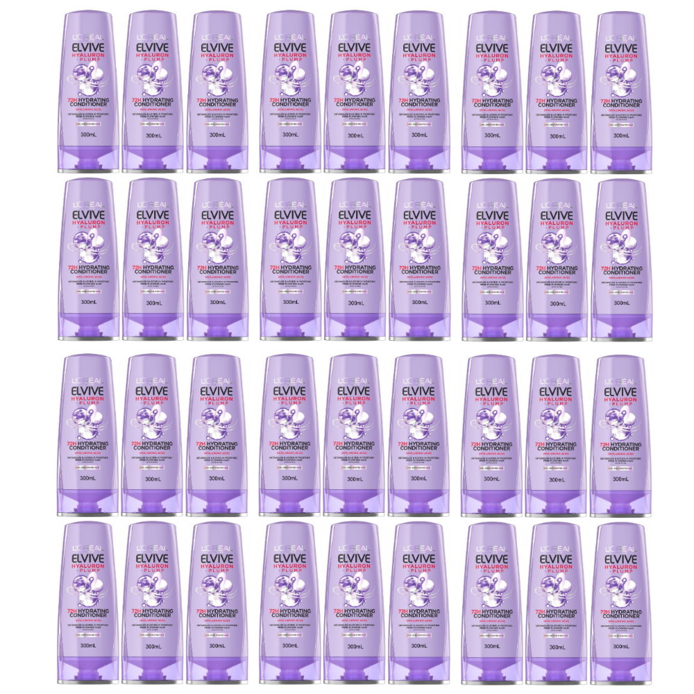 36pk L'Oreal Paris Hyaluron Plump Conditioner Dehydrated Hair 300ml