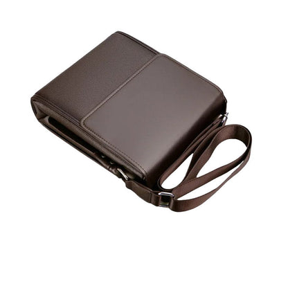 OSKA Men's Genuine Leather Shoulder Bag - Brown