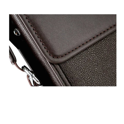 OSKA Men's Genuine Leather Shoulder Bag - Brown