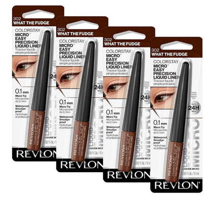 4x Revlon ColorStay Micro Easy Precision Liquid Eye Liner 1.7ml 302 What The Fudge