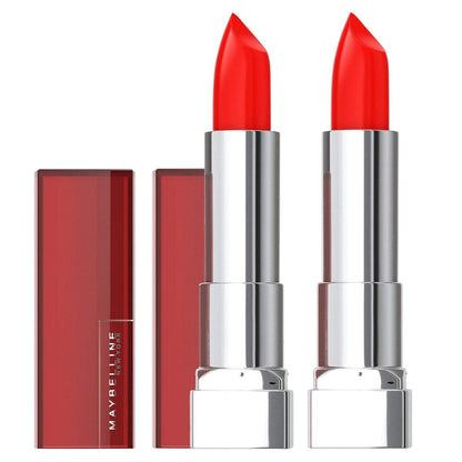 2x Maybelline Color Sensational Cream Lipstick 344 Coral Rise 4.2g