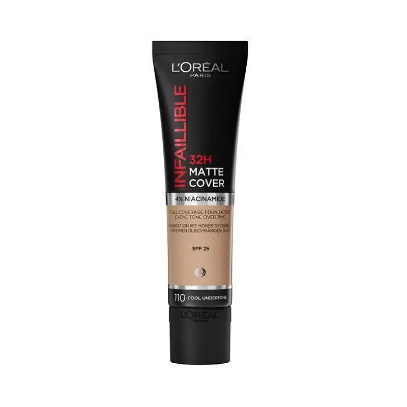 L'Oreal Paris Infaillible 32H Matte Cover Foundation 30ml 110 Cool Undertone