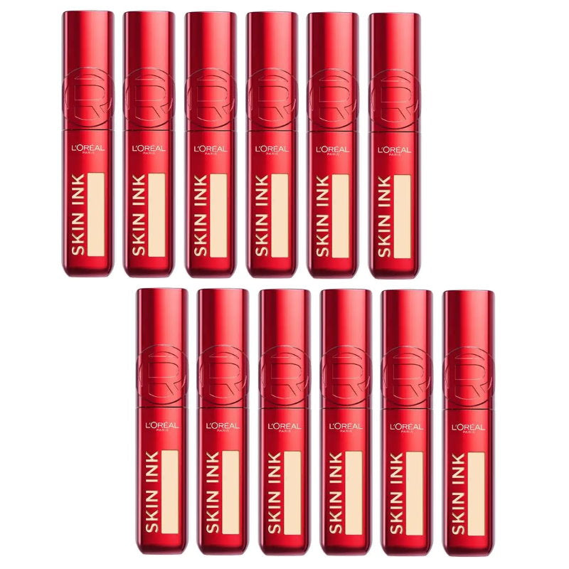 12x L'Oreal Paris Infallible Skin Ink 2 in 1 Foundation Concealer - 20 Light Neutral
