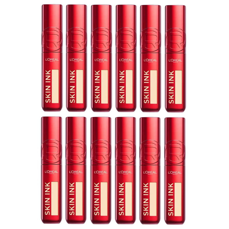 12x L'Oreal Paris Infallible Skin Ink 2 in 1 Foundation Concealer - 20 Light Neutral