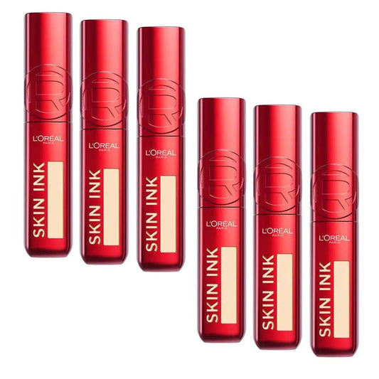 6x L'Oreal Paris Infallible Skin Ink 2 in 1 Foundation Concealer 15ml 20 Light Neutral