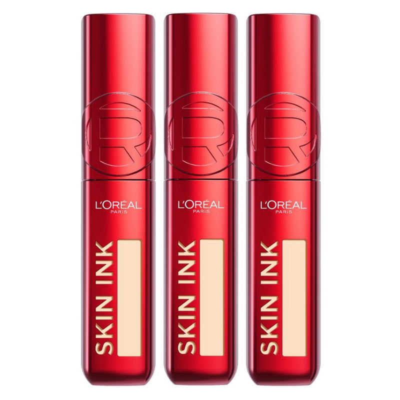 3x L'Oreal Paris Infallible Skin Ink 2 in 1 Foundation Concealer 15ml 20 Light Neutral