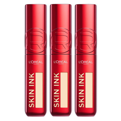 3x L'Oreal Paris Infallible Skin Ink 2 in 1 Foundation Concealer 15ml 20 Light Neutral