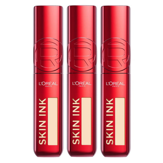 3x L'Oreal Paris Infallible Skin Ink 2 in 1 Foundation Concealer 15ml 20 Light Neutral