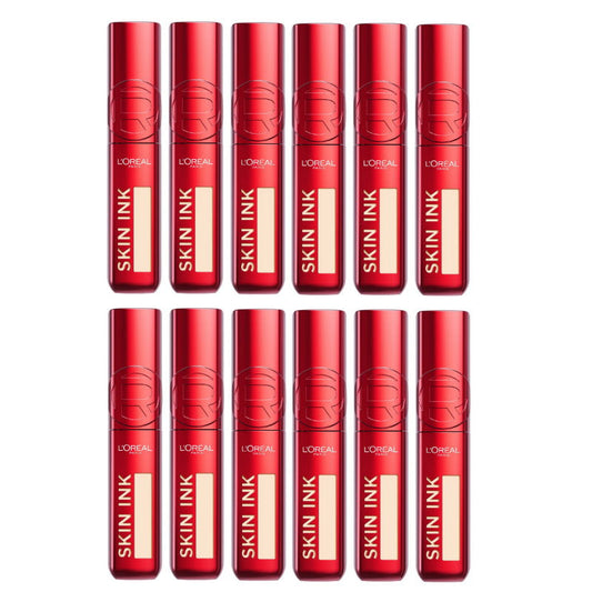 Multiple red L'Oreal Skin Ink products on a white background Makeup Warehouse Australia 
