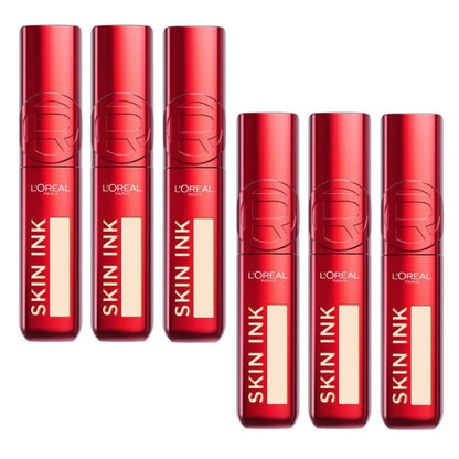 6x L'Oreal Paris Infallible Skin Ink 2 in 1 Foundation Concealer 15ml 40 Warm