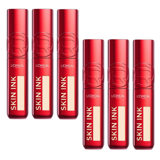 6x L'Oreal Paris Infallible Skin Ink 2 in 1 Foundation Concealer 15ml 40 Warm