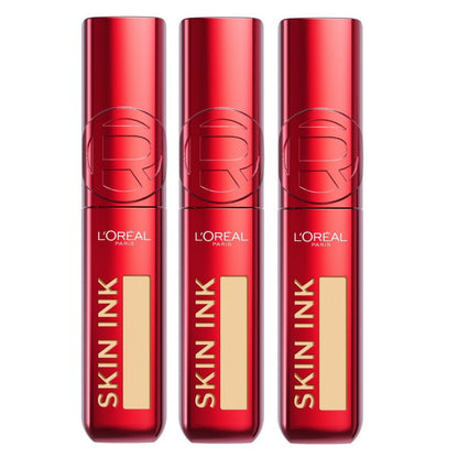 3x L'Oreal Paris Infallible Skin Ink 2 in 1 Foundation Concealer 15ml 130 Cool