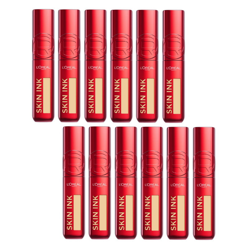 12x L'Oreal Paris Infallible Skin Ink 2 in 1 Foundation Concealer 15ml 130 Cool