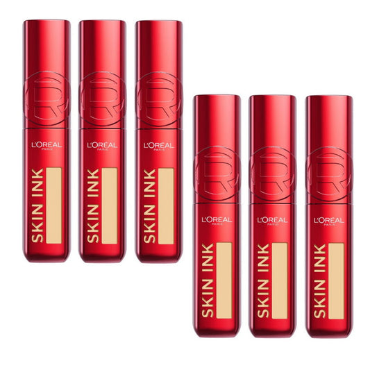 6x L'Oreal Paris Infallible Skin Ink 2 in 1 Foundation Concealer 15ml 130 Cool