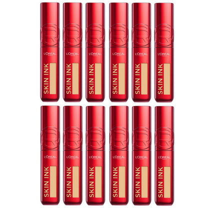 12x L'Oreal Paris Infallible Skin Ink 2 in 1 Foundation Concealer 15ml 180 Medium Cool
