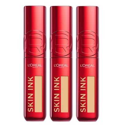 3x L'Oreal Paris Infallible Skin Ink 2 in 1 Foundation Concealer 15ml 180 Medium Cool