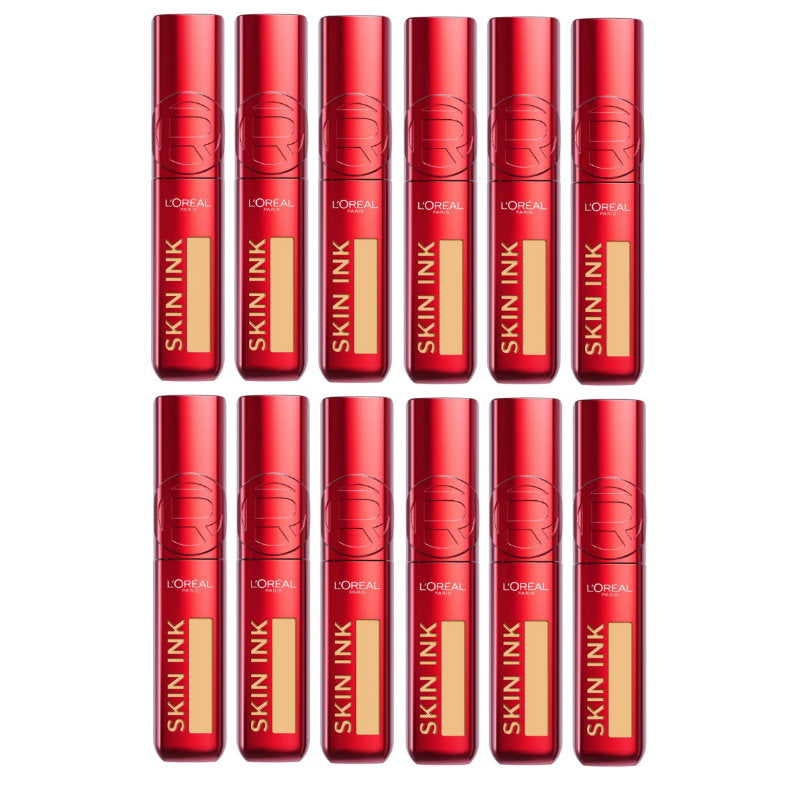 12x L'Oreal Paris Infallible Skin Ink 2 in 1 Foundation Concealer 15ml 260 Warm