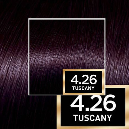 3x L'Oreal Paris Preference Permanent Hair Colour 4.26 Tuscany Pure Burgandy Cool Violet