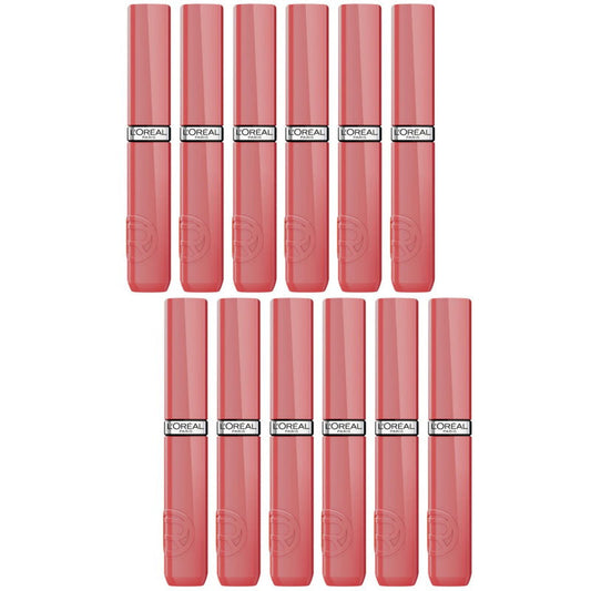 12x L'Oreal Paris Infallible Lacque Resistance Liquid Lipstick 4ml 600 Le Nu Rose