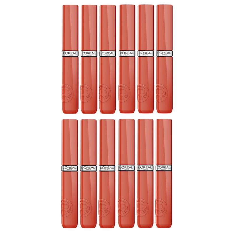 12x L'Oreal Paris Infallible Lacque Resistance Liquid Lipstick 4ml 601 Worth It