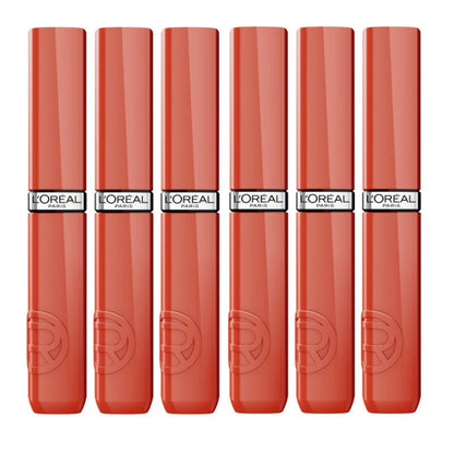 6x L'Oreal Paris Infallible Lacque Resistance Liquid Lipstick 4ml 601 Worth It
