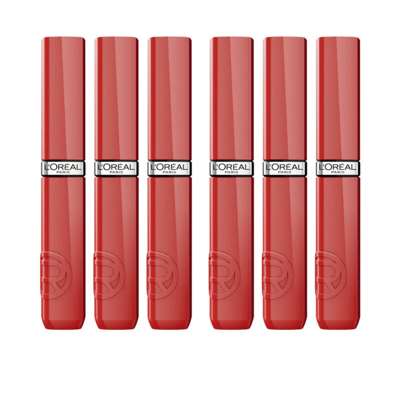 6x L'Oreal Paris Infallible Lacque Resistance Liquid Lipstick 4ml 635 Worth It Medium
