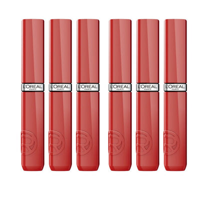 6x L'Oreal Paris Infallible Lacque Resistance Liquid Lipstick 4ml 635 Worth It Medium