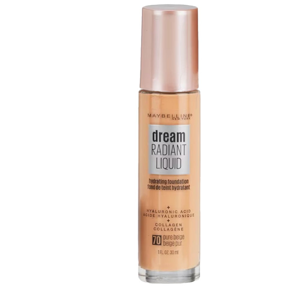 12x Maybelline Dream Radiant Liquid Hydrating Foundation - 70 Pure Beige