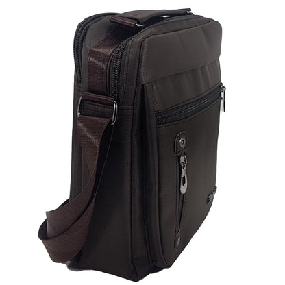 OSKA Men's Shoulder Briefcase Bags Oxford Cloth - Brown