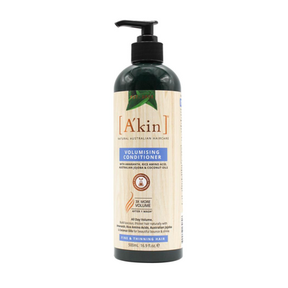 Akin Volumising Conditioner Amaranth, Rice Amino Acid, Australian Jojoba and Coconut Oils 500ml
