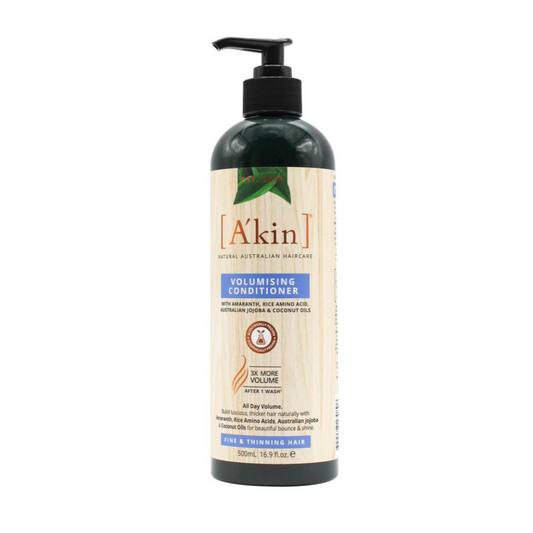 Akin Volumising Conditioner Amaranth, Rice Amino Acid, Australian Jojoba and Coconut Oils 500ml