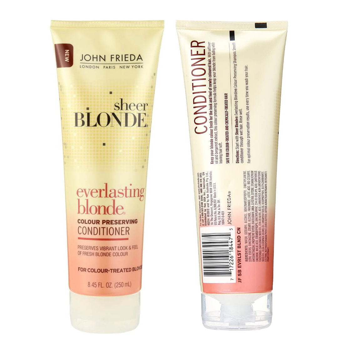 Buy Online John Frieda Sheer Blonde Everlasting Blonde Conditioner 250mL - Makeup Warehouse Australia 