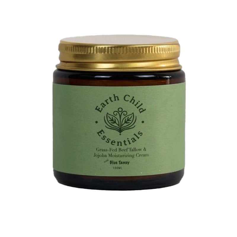3x Earth Child Essentials Tallow and Jojoba with Blue Tansy Moisturising Cream 100ml