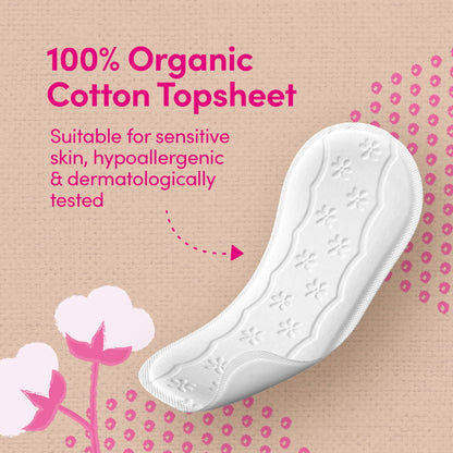 5x Carefree Organic Liner Original Unscented 30pk