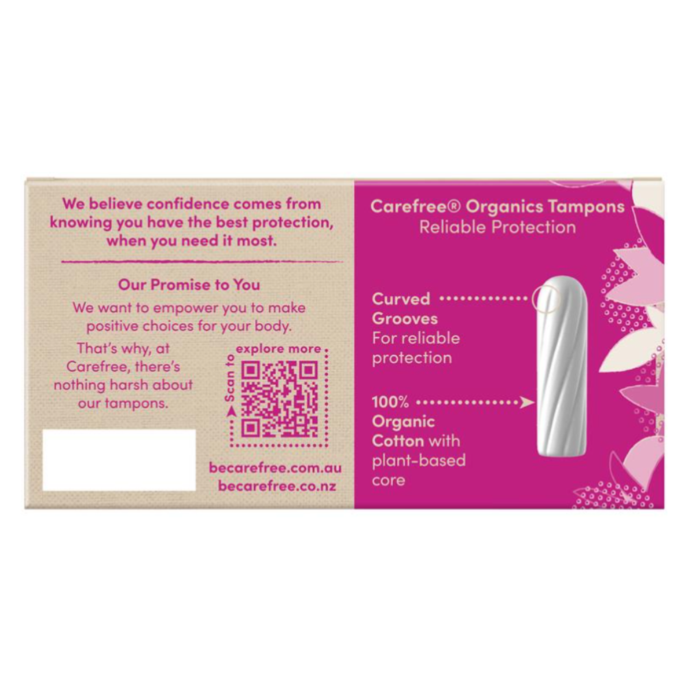 Carefree Organic Tampon Regular 16pk