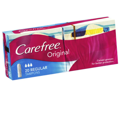 Carefree Original Tampons Regular 20 pack - Makeup Warehouse Australia Shop Online