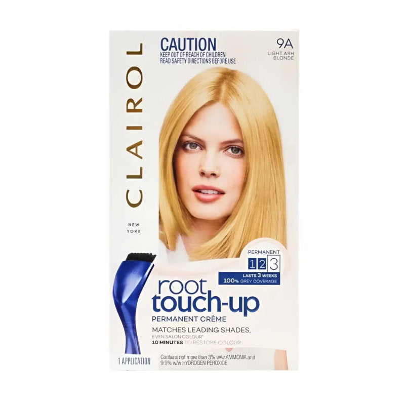 2x Clairol Nice N Easy Root Touch Up Permanent Hair Colour 9A Light Ash Blonde
