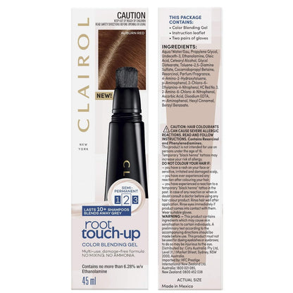 12x Clairol Root Touch-up Semi Permanent Color Blending Gel 45ml Auburn Red