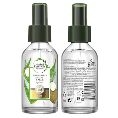 Buy 6x Herbal Essences Hair Oil Blend Coconut & Aloe Hydrate 100ml - Makeup Warehouse Australia