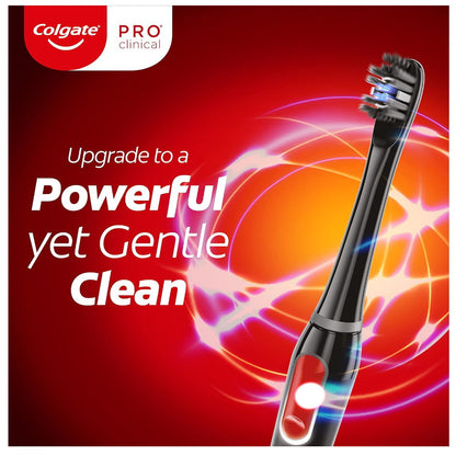 2x Colgate Pro Clinical 250R Charcoal Rechargeable Toothbrush