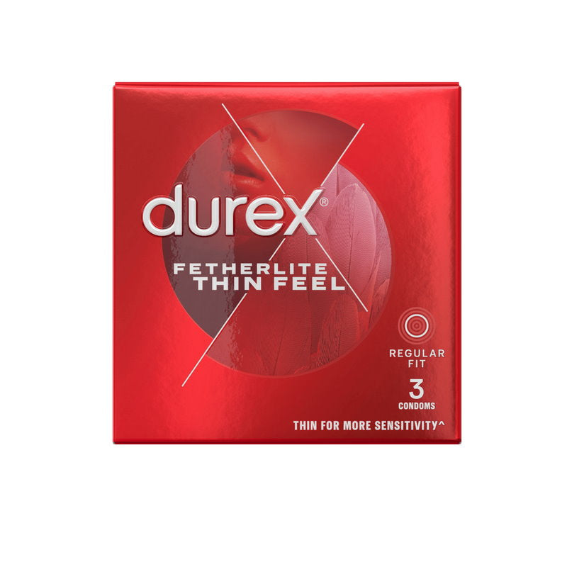 Durex Thin Feel Regular Fit Lubricated Condoms Pack of 3
