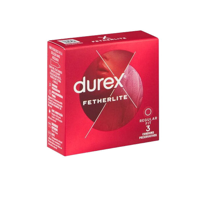 6x Durex Thin Feel Regular Fit Lubricated Condoms Pack of 3